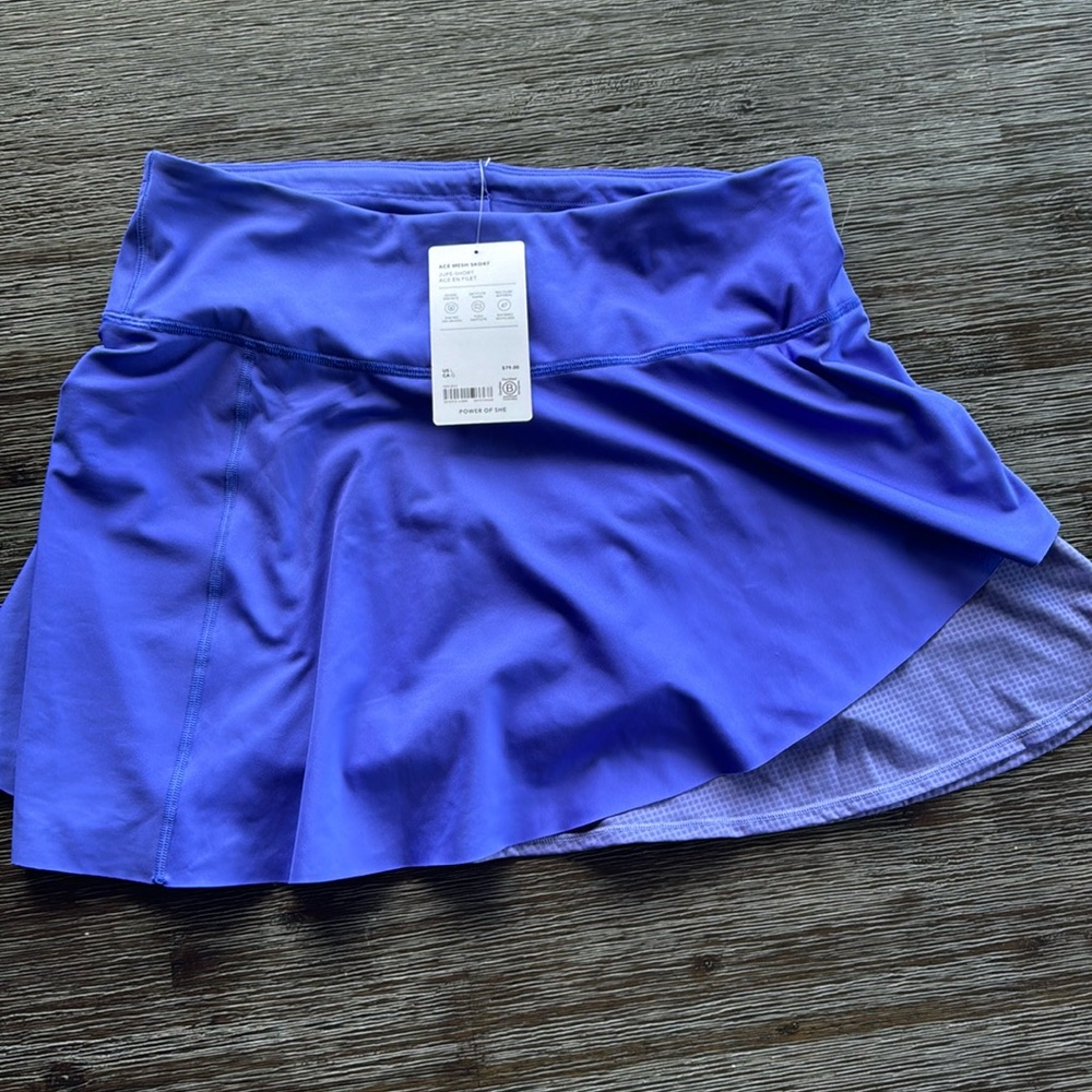 Athleta Power of She Ace Mesh Tennis Skirt/Skort